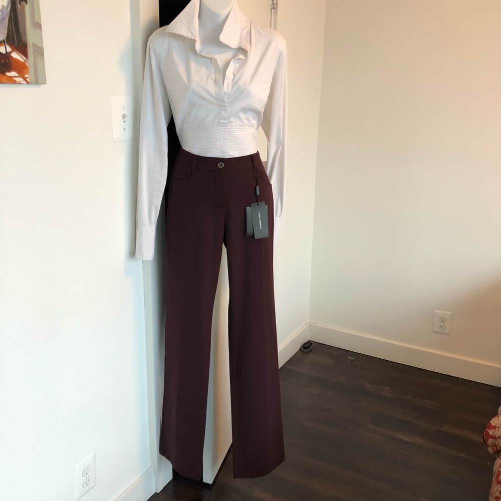 Dolce & Gabanna burgundy trousers size 38 (4 US)